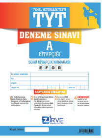 2023-TYT DENEME 1 - A - ZİRVE