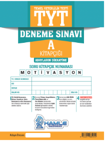 2022-TYT DENEME 2 - A - HAMLE YAYINLARI-MOTİVASYN SERİSİ